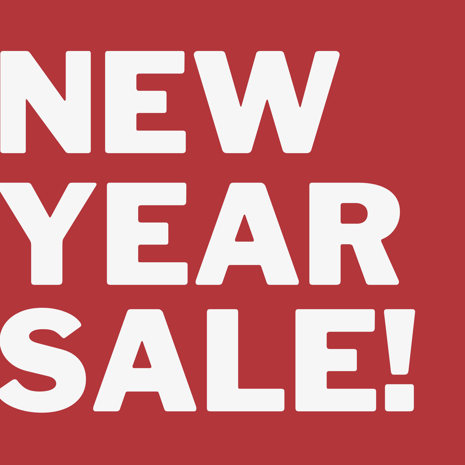 NEW YEAR SALE