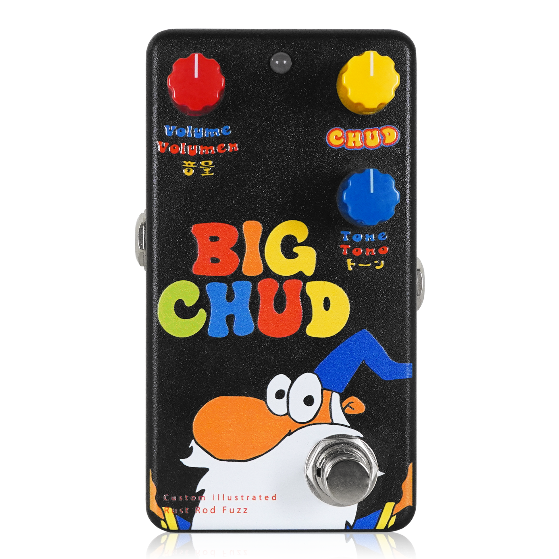 fu manchu fuzz pedal Custom Illustrated / RRF Repairland #01 BIG CHUD – Animals Pedal USA