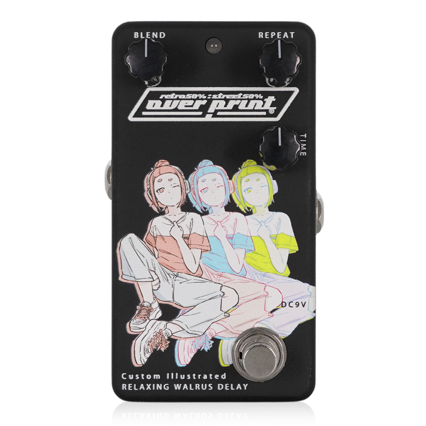 ギター Animals Pedal Custom Illustrated 041 Custom Illustrated / over print / まもる / RW DELAY #01